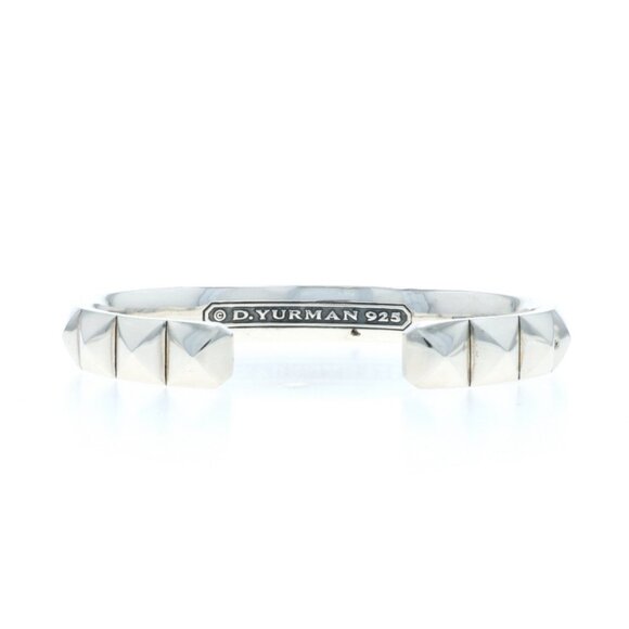 David Yurman Pyramid for Men 9.3mm Cuff Bracelet 7 1/4" - Sterling Silver 925 - Picture 3 of 6
